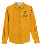 Ladies Base Long Sleeve Shirt with Scouting America Sea Base Logo - Yellow
