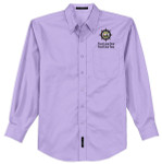 Men's Easy Care Long Sleeve Shirt with Scouting America Sea Base Logo - Lilac