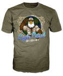 Wood Badge Shirt with Wood Badge Eagle on Wood Badge Tartan Background