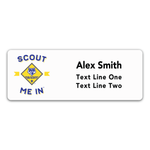 Cub Scout Pack Name Tag with Scout Me In - Scouting America Logo - Plastic