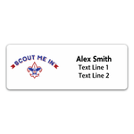 Scouts BSA Troop Name Tag with Scout Me In Logo