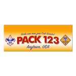 Cub Scout Pack Girls Can Join Vinyl Banner (28" Tall x 96" wide Banner with pole pocket)