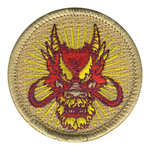 Red Dragon Scout Patrol Patch - embroidered 2 inch round