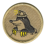 Mole Men Scout Patrol Patch - embroidered 2 inch round