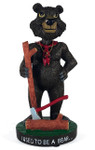 Wood Badge Bobblehead of Wood Badge Bear- Front View 