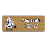 Cub Scout Pack Name Tag with Cub Scout Ranks - Cherry Wood