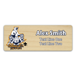 Cub Scout Pack Critter Name Tag with Scouting America Cub Scout Ranks - Light Maple Wood