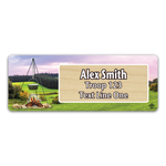 Scouts BSA Troop Name Tag with BSA FDL on Light Maple Wood