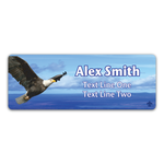 Troop Eagle Blue Sky Name Tag with Scouting America fleur-de-lis