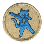 Dab Cat Scout Patrol Patch - embroidered 2 inch round