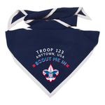 Troop Neckerchief with Scouting America Logo and Scout Me In Logo