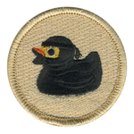 Ninja Ducky Scout Patrol Patch - embroidered 2 inch round