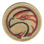 Eagle with Red Arrow Scout Patrol Patch - embroidered 2 inch round