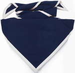 Wood Badge Neckerchief with Wood Badge Logo - Navy with White Trim