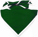 Cub Scout Pack Neckerchief - Campfire Design - Forest Green with White Trim