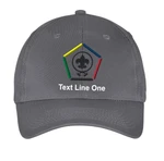 Six-Panel Twill Hat with Wood Badge Logo