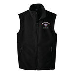 Fleece Vest with Scout Me In Scouting America Logo - Black