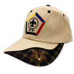 New Wood Badge Beaver Critter Head Hat Wood Badge Logo - Angled Front View