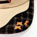 Wood Badge Hat with Wood Badge logo and Wood Badge Three Bead Hat - Close Up Bead View