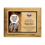 Scouts BSA Council Plaque with BSA Logo - Light Wood