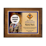Cub Scout Council Plaque with Cub Scout Logo - Dark Wood