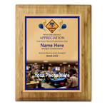 Cub Scout Pack Plaque with Cub Scout Logo - Light Wood