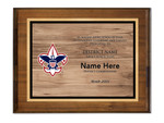 Scouts BSA District Plaque with BSA Logo - Dark Wood Scouts BSA District Plaque with BSA Logo - Light Wood 