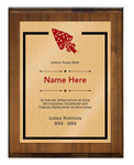 Order of the Arrow Plaque - Border Design - Vertical - Dark Wood