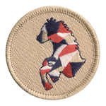Patchwork Horse Scout Patrol Patch - embroidered 2 inch round