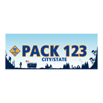 Cub Scout Pack Vinyl Banner - Cub Scout Activities (28" Tall x 96" wide Banner with pole pocket)