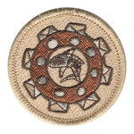 Mechanized Shark Scout Patrol Patch - embroidered 2 inch round