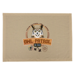 Wood Badge Patrol Flag with Wood Badge Owl Critter with Wood Badge logo and Wood Badge Beads