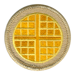 Waffle Scout Patrol Patch - embroidered 2 inch round