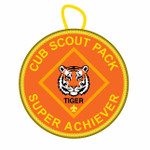 Cub Scout Pack Super achiever Patch with tiger Rank Scouting America