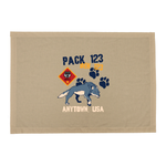 Cub Scout Pack Den Flag with Wolf - Horizontal