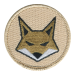 Gold Fox Patch - embroidered 2 inch round