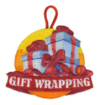 Gift Wrapping Activity Patch with Scouting America fleur-de-lis