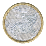 Invisible Cat Patch - embroidered 2 inch round