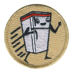Running Fridge Patch - embroidered 2 inch round