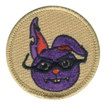 Ninja Rabbit Patch - embroidered 2 inch round
