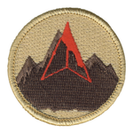 Trailblazer Mountain Patch - embroidered 2 in round