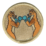 Boxing Dingos Patrol Patch - embroidered 2 in round