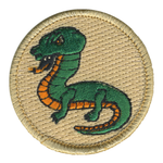 Snake Lizard Patrol Patch - embroidered 2 in round