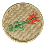 Flaming Tadpole Patrol Patch - embroidered 2 in round
