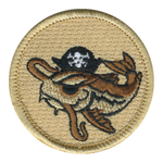 Scurvy Catfish Patrol Patch - embroidered 2 in round