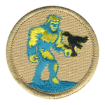 Ice Yeti with Radioactive Raven Patrol Patch - embroidered 2 in round