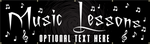 Music Lessons Vinyl Banner (SP7909)