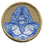 Abominable Snowman Scout Patrol Patch - embroidered 2 inch round