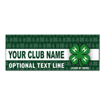 4-H Vinyl Banner - Repeating Logo design (Pole Pocket)