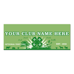 4-H Vinyl Banner - Farm Animals Design (Pole Pocket)